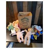 Vintage Cabbage Patch Dolls with Clothes and Original Box