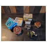 Vintage Fishing Reels 2 with boxes Johnson Century, Eagle Claw, and more