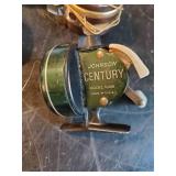 Vintage Fishing Reels 2 with boxes Johnson Century, Eagle Claw, and more