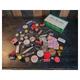 Lot of Vintage Smalls, Pins, Watches, Pocket knives, and much much more