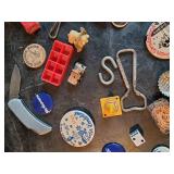 Lot of Vintage Smalls, Pins, Watches, Pocket knives, and much much more