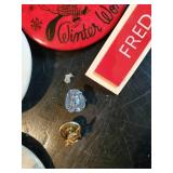 Lot of Vintage Smalls, Pins, Watches, Pocket knives, and much much more