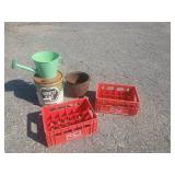 Misc Vintage Items, The Pop Shoppe Cases, Cast Iron Tri Foot Cauldron, And More