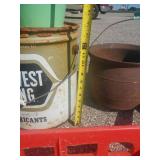 Misc Vintage Items, The Pop Shoppe Cases, Cast Iron Tri Foot Cauldron, And More