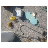 Outdoor Garden Lot, Plant Hooks, Bird Houses, Humming bird feeders and more