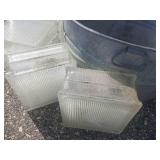 Glass Blocks and Wash Tub