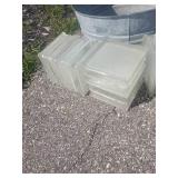Glass Blocks and Wash Tub