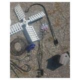 Garden Lot Plant Hooks, Bird Houses, Wooden Windmill Blade and more