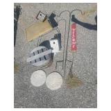 Garden Lot Plant Hooks, Bird Houses, Cool Vintage Vanity Stool, Stepping Stones and more