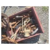 Rusty Lot of Garden Décor Nelson Bros Water Pump, Garden Tools, Horse Harnesses and much much more
