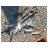 Rusty Lot of Garden Décor Nelson Bros Water Pump, Garden Tools, Horse Harnesses and much much more