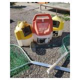 Fishing Lot, Minnow Buckets and Nets