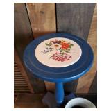 Home Décor Lot Plant Stand, Metal Sign, Candle holder and more