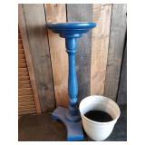 Home Décor Lot Plant Stand, Metal Sign, Candle holder and more