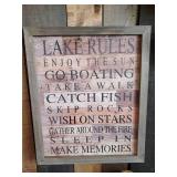 Lake Décor Sign, Bouys, Floats, Vintgage Wooden fish Décor and more