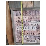 Lake Décor Sign, Bouys, Floats, Vintgage Wooden fish Décor and more