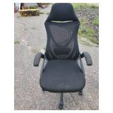 Office Chair and Metal Filing Cabinet