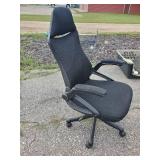 Office Chair and Metal Filing Cabinet