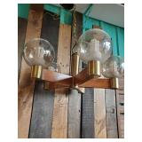 Hanging Lamp with unique design and round glass globes
