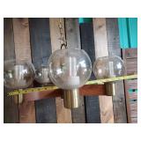 Hanging Lamp with unique design and round glass globes