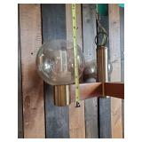 Hanging Lamp with unique design and round glass globes