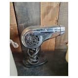 Vintage brown Jug, Hair Drier, and Porcelan Pot
