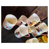 Lot of small Plastic and Hard Plastic Childrens cups, Mickey mouse, Minnie Mouse and more