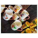 Lot of small Plastic and Hard Plastic Childrens cups, Mickey mouse, Minnie Mouse and more
