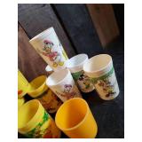 Lot of small Plastic and Hard Plastic Childrens cups, Mickey mouse, Minnie Mouse and more
