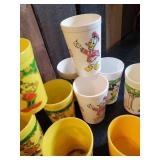 Lot of small Plastic and Hard Plastic Childrens cups, Mickey mouse, Minnie Mouse and more