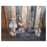 4 vintage Glass Lanterns in good condition