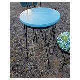 Cool Vintage refurbished Ice Cream Parlor Table and Chairs