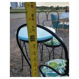 Cool Vintage refurbished Ice Cream Parlor Table and Chairs