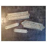 Fun Snarky Heavy duty Metal Door emblems