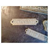 Fun Snarky Heavy duty Metal Door emblems