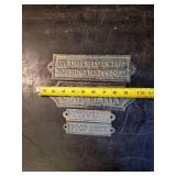 Fun Snarky Heavy duty Metal Door emblems