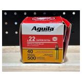 Aguila .22 Long 500 Round Box Opened