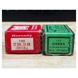 Hornady and Sierra .22 Caliber Bullets
