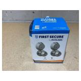 First Secure by Schlage Deadbolt and Keyed Entry Rigsby Knob, 2PK in Stainless Steel