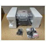 ION Audio Luxe LP 3 Speed Full Size Bluetooth Vinyl Record Player with Speakers IT103ESP