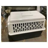 Vibrant Life Pet Portable Kennel for Dogs, Hard-Sided Travel Carrier, Durable, Metal Door, Black & Grey, For Pets 70-90 lbs, 40" L x 27" W x 30" H