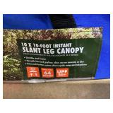 Ozark Trail 10x10 Instant Slant Leg Pop Up Canopy Tent  Pop-Up Outdoor Shelter for Camping, Tailgating & Beach