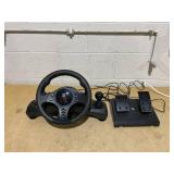 SUBSONIC Superdrive - GS750 racing steering wheel with pedals, paddles, shifter and vibration for Xbox Serie X/S, PS4, Xbox One, PS3, PC (programmable for all games)