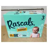 Rascals DIAPERS Size 3 184 Count