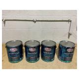 LOT OF 4 Glidden HEP Tintable Base Flat Exterior Paint with Primer, 1 Gallon