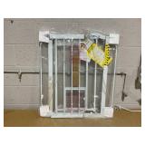 Carlson Pet Products Metal Gate for Dogs, Extra-Wide Walk Through, Additional Small Door, White, 31"