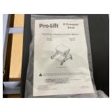 Pro-Lift C-2036D Grey 36" Z-Creeper Seat , Black