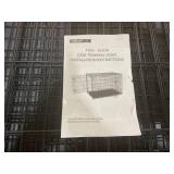 Vibrant Life Wire Dog Crate, Double-Door, Divider and Leak-Proof Tray, Metal, Foldable, Durable, Black, 42"