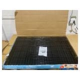 Vibrant Life Wire Dog Crate, Double-Door, Divider and Leak-Proof Tray, Metal, Foldable, Durable, Black, 42"