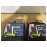LOT OF 2 Sun Zero Vance 2-Piece Magnetic Closure 100% Blackout Back Tab Curtain Panel Pair, 37"x84", Black